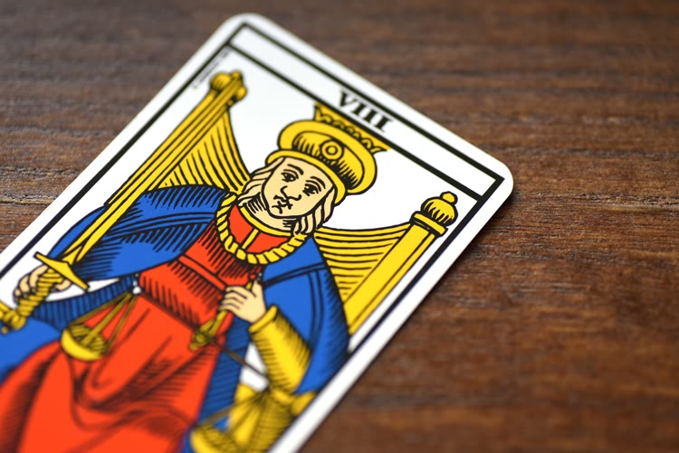 Le nombre de la carte de La Justice