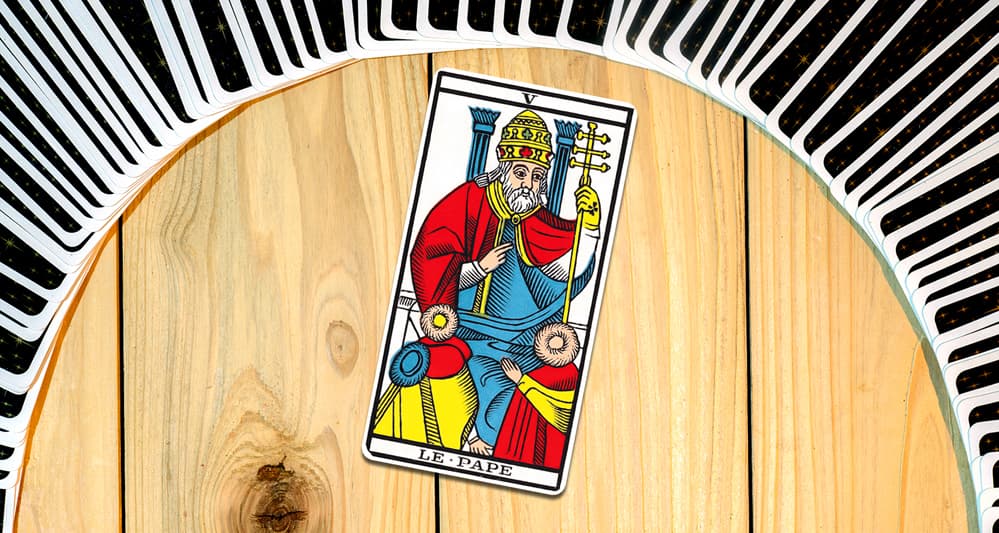 Le Pape dans le tarot de Marseille