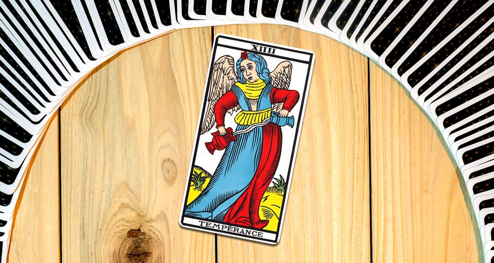 La Temperance dans le tarot de Marseille