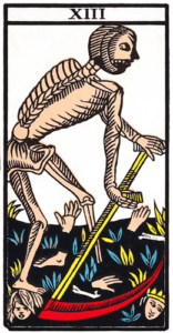 La Mort (Arcane sans Nom, XIII) dans le Tarot de Marseille